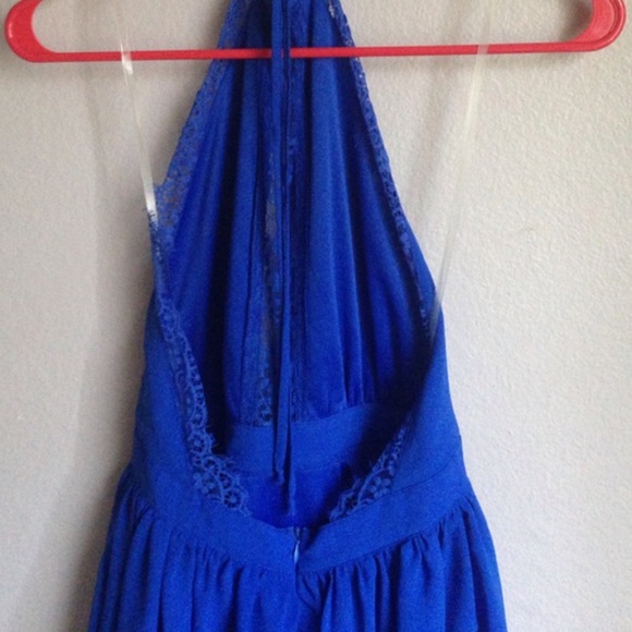 Blue halter sun dress - Picture 2 of 2
